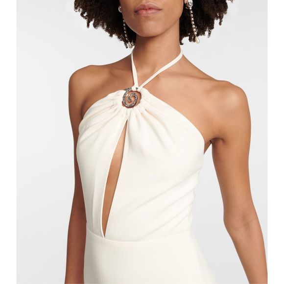 STAUD Abigail crêpe maxi dress - Picture 4 of 10